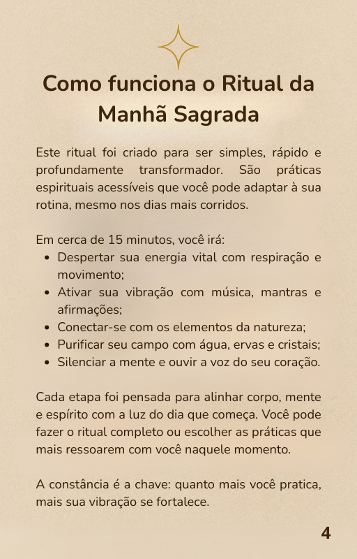 Como funciona o Ritual da Manhã Sagrada Como funciona o Ritual da Manhã Sagrada